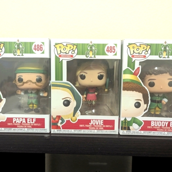 Elf Funko Pop Set - Papa Elf, Jovie, Buddy - Picture 1 of 5